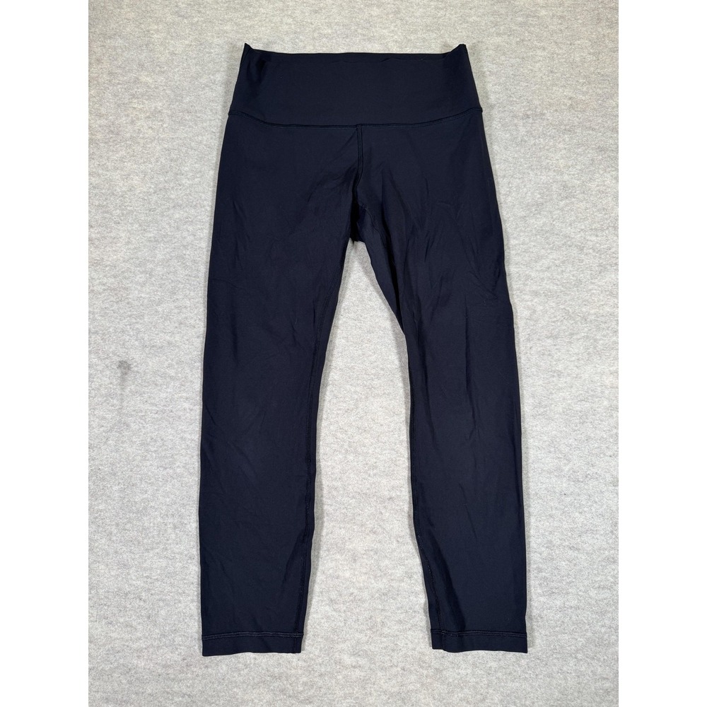 Lululemon Leggings Womens 10 Black High Rise Ankle Yoga Athletic Gym Tight